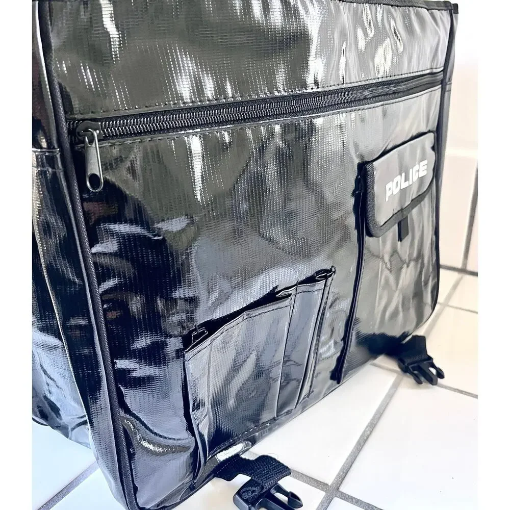 New Police Patrol Waterproof Tarpaulin Messenger Bag Bicycle Laptop Shoulder Bag